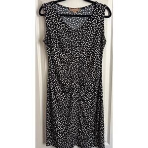 Ellen Tracy Sheath Dress Size Medium Black/Tan Size Medium